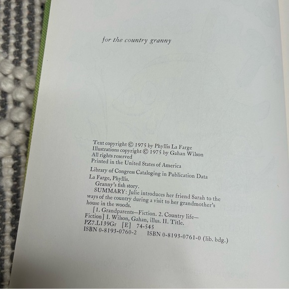 70s Vintage Children’s Book Granny’s Fish Story - Picture 5 of 8